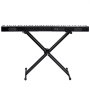 VEVOR Teclado de piano digital de 88 teclas, teclas semipesadas, juego de piano con teclado eléctrico de tamaño completo con soporte ajustable, altavoces incorporados, pedal de sostenido, auriculares, Bluetooth, MIDI, USB para principiantes