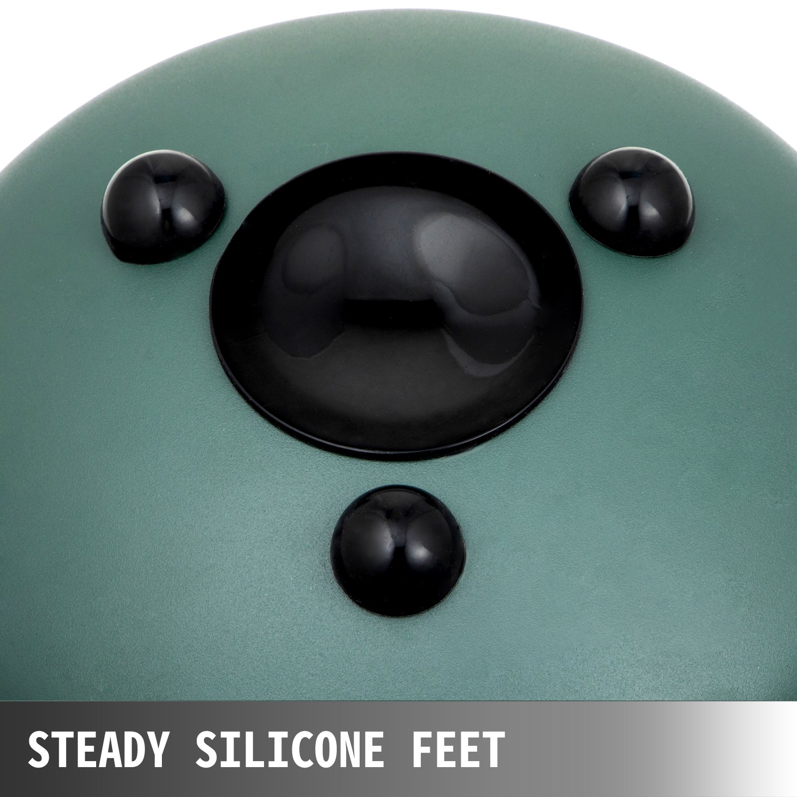 VEVOR Tambor de Lengua de Acero 11 Nota, Instrumento de Tambor de Lengua de Calidad con Decoración de Cuerda y Mazos, Handpan de Lengua de Acero 20 cm Verde Mineral, Bolsa Libro de Música