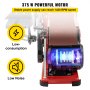 VEVOR Lijadora de Disco de Banda, 375 W 1420 r/min Lijadora Eléctrica de Correa, Tamaño de Cinta 91,5 x 10 cm Diámetro del Disco 15 cm 230 V Ajustable Máquina Lijadora de Banda para Pulir Herramientas
