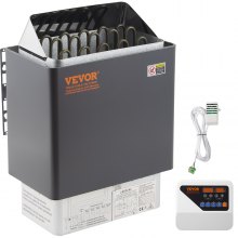 VEVOR Calentador de Sauna 380V-415V 9KW, Controlador Casa Sala de Sauna 380V-415V 9KW, Calentador Eléctrico Sauna Estufa, Estufa para Sauna, Estufa Eléctrica para Sauna a Vapor para Sala 9-13m3
