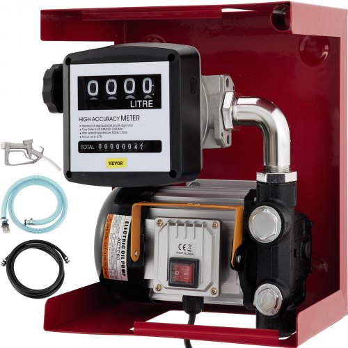 VEVOR Bomba de Transferencia Autocebado de Combustible Eléctrica 2.800 r / min Bomba de Transferencia Diésel de 550 W 60 L / min Kit de Dispensación de Bomba de Combustible Bio-aceite Diesel Keroseno