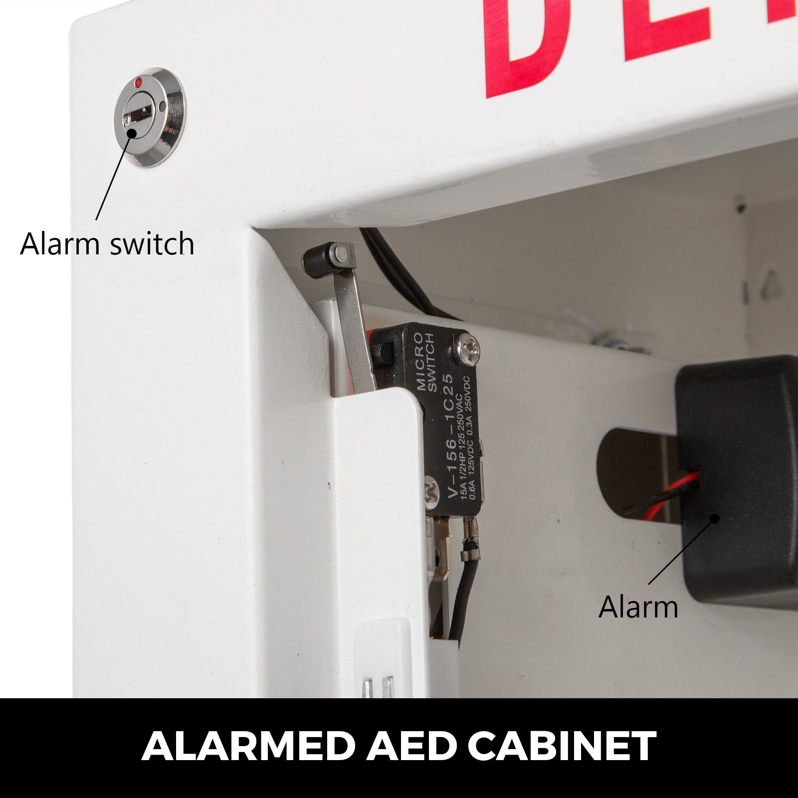 Gabinete Aed Desfibrilador De Emergencia Con Alarma Caja De Pared Aed 43cm