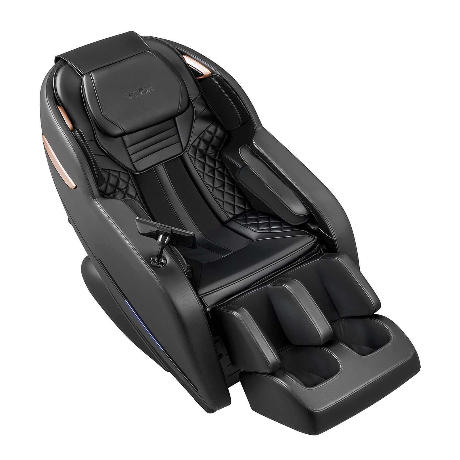 VEVOR Sillón de Masaje 3D, Modo de Gravedad Cero, con Reposapiés Extensible Calefacción Lumbar y Piernas, Control de Pantalla Táctil, Bluetooth, Sillón Relax Reclinable Eléctrico para Hogar Oficina