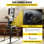 VEVOR Sierra de Cinta con Mesa 100 mm 245 mm Madera Sierra Cinta Eléctrica 0 °- 45 ° 1700 RPM Sierra de Cinta para Madera para Corte Recto más Preciso y Aserrado de Varios Ángulos Trabajar la Madera