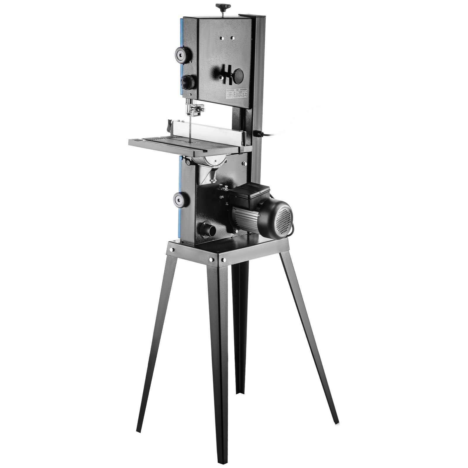 VEVOR Sierra de Cinta con Mesa 100 mm 245 mm Madera Sierra Cinta Eléctrica 0 °- 45 ° 1700 RPM Sierra de Cinta para Madera para Corte Recto más Preciso y Aserrado de Varios Ángulos Trabajar la Madera