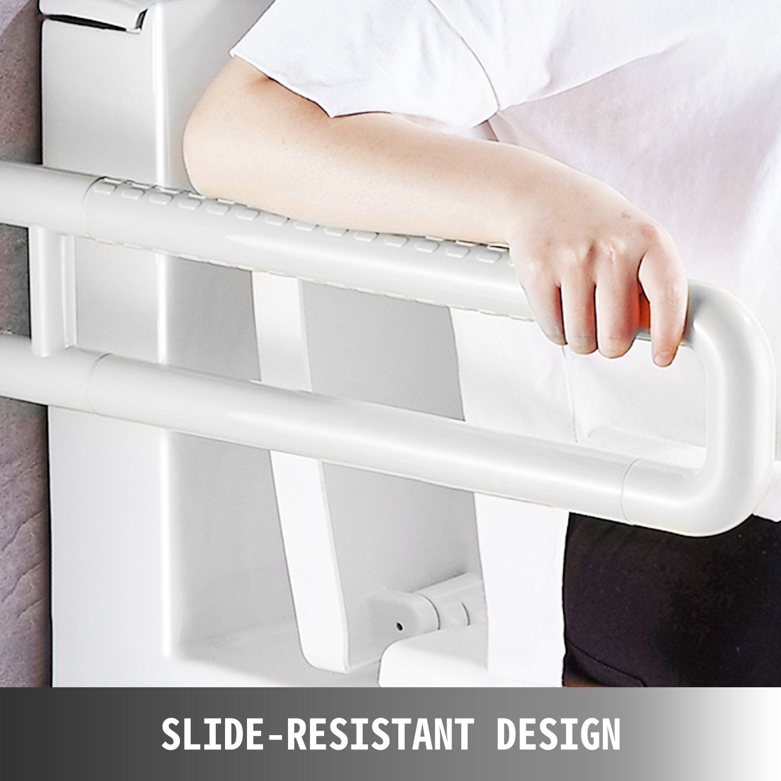 Barra Seguridad Para Inodoro Handicap Bathroom Easy Install Flip-up Folded Up