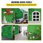 Paneles de boj artificial VEVOR para la decoración del hogar con exuberantes paredes de setos verdes.