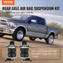 VEVOR Kit de Suspensión de Bolsa de Aire 2011-2018 Dodge Ram 1500 Φ 141 x 185 mm