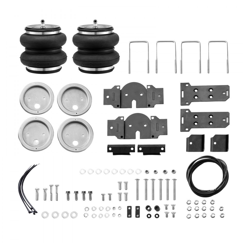 VEVOR Kit de suspensión de bolsa de aire, kit de bolsa de suspensión de resortes de aire compatible con Chevrolet Silverado 1500 y GMC Sierra 1500 4WD RWD 2019-2023, carga de 5000 libras, 5 a 100 PSI