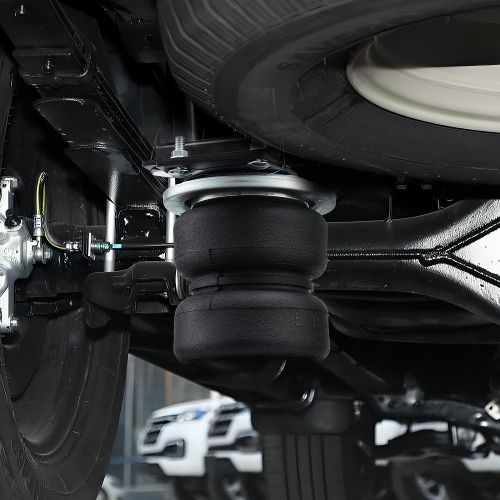 VEVOR Kit de suspensión de bolsa de aire, kit de bolsa de suspensión de resortes de aire compatible con Dodge Ram 2500 2WD 4WD 2014-2023, carga de 5000 libras, 5 a 100 PSI