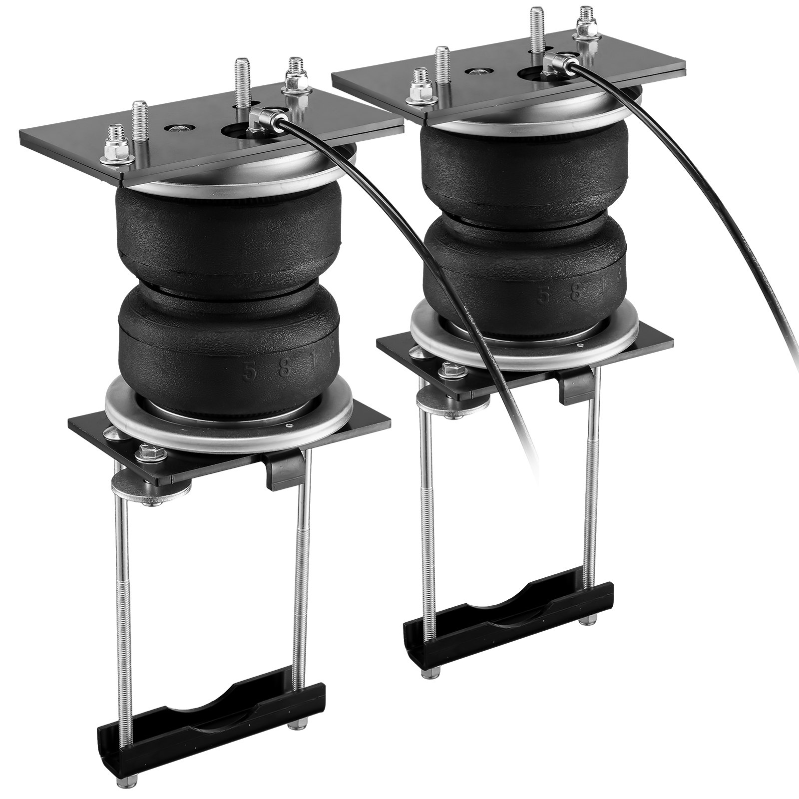 VEVOR Kit de suspensión de bolsa de aire, kit de bolsa de suspensión de resortes de aire compatible con Dodge Ram 2500 2WD 4WD 2014-2023, carga de 5000 libras, 5 a 100 PSI