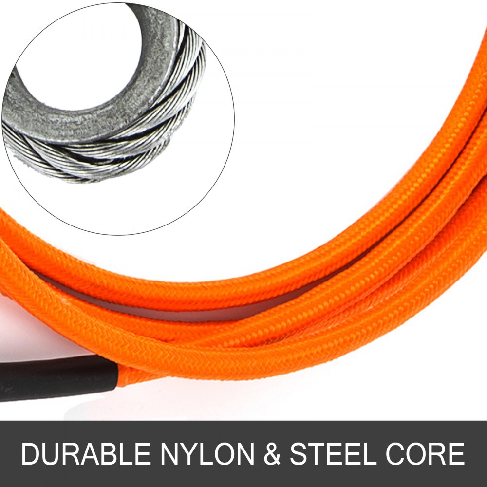 Cuerda de Seguridad Cuerda de Sujeción Cable Mosquetón de Cierre Triple