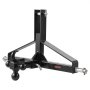 VEVOR 3-point hitch 660x165x450 mm, 3-point quick-release coupling attachment, tractor three-point linkage, compatible with Kubota, Mahindra, Ford, Yanmar, John Deere, Massey Ferguson