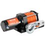 Cabrestante eléctrico VEVOR, capacidad de tracción de línea de 3500 lb, cabrestante ATV/UTV de 12 V CC con cuerda sintética de Φ3/16 in x 39 ft, 12 hebras, cable de aluminio, control remoto con cable, IP55 resistente al agua para remolcar UTV, ATV, barco