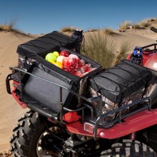 VEVOR Bolsa de Almacenamiento Trasera ATV 68 L Tela Oxford 600D Camuflaje Negro