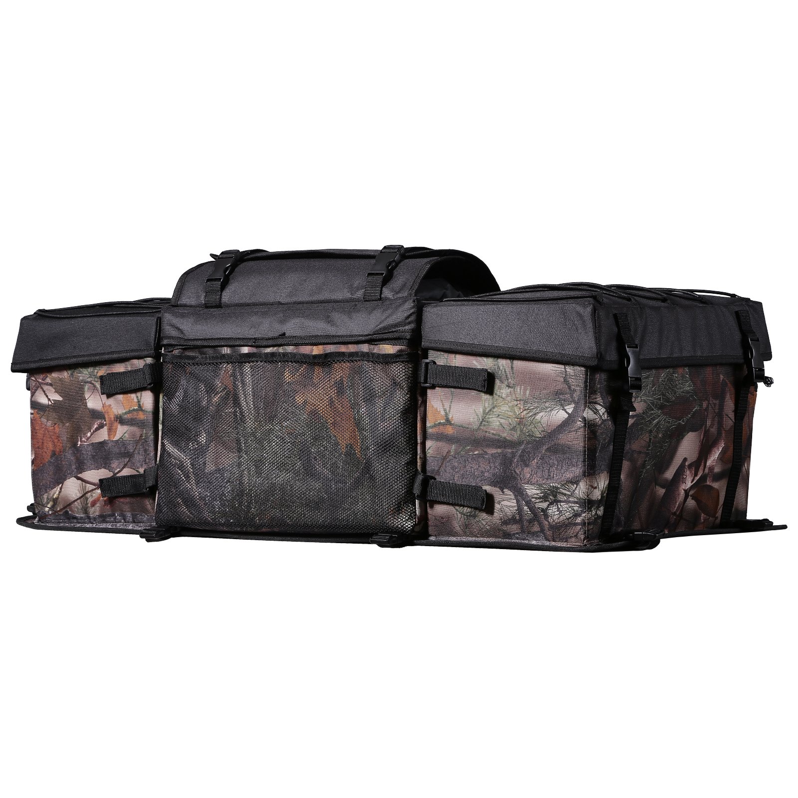 VEVOR Bolsa de Almacenamiento Trasera, 68 L, con Cojín de Esponja para Asiento y Portabotellas, Tela Oxford 600D, con Portaequipajes Trasero, Compatible con ATV, UTV, Can-Am, 945 x 495 x 345 mm