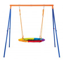 VEVOR Juego de Columpios con Asiento de Platillo de 101,6 cm Carga de 199,6 kg