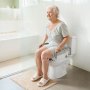 VEVOR Raised Toilet Seat with Arms, 136.1 kg Load Capacity, 88.9 mm Lift Height, Widened Commode Elevated Toilet Seat Riser with Padded Handles for Seniors, Elderly, Handicap, Disabled, and Adults