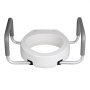 VEVOR Raised Toilet Seat with Arms, 136.1 kg Load Capacity, 88.9 mm Lift Height, Widened Commode Elevated Toilet Seat Riser with Padded Handles for Seniors, Elderly, Handicap, Disabled, and Adults