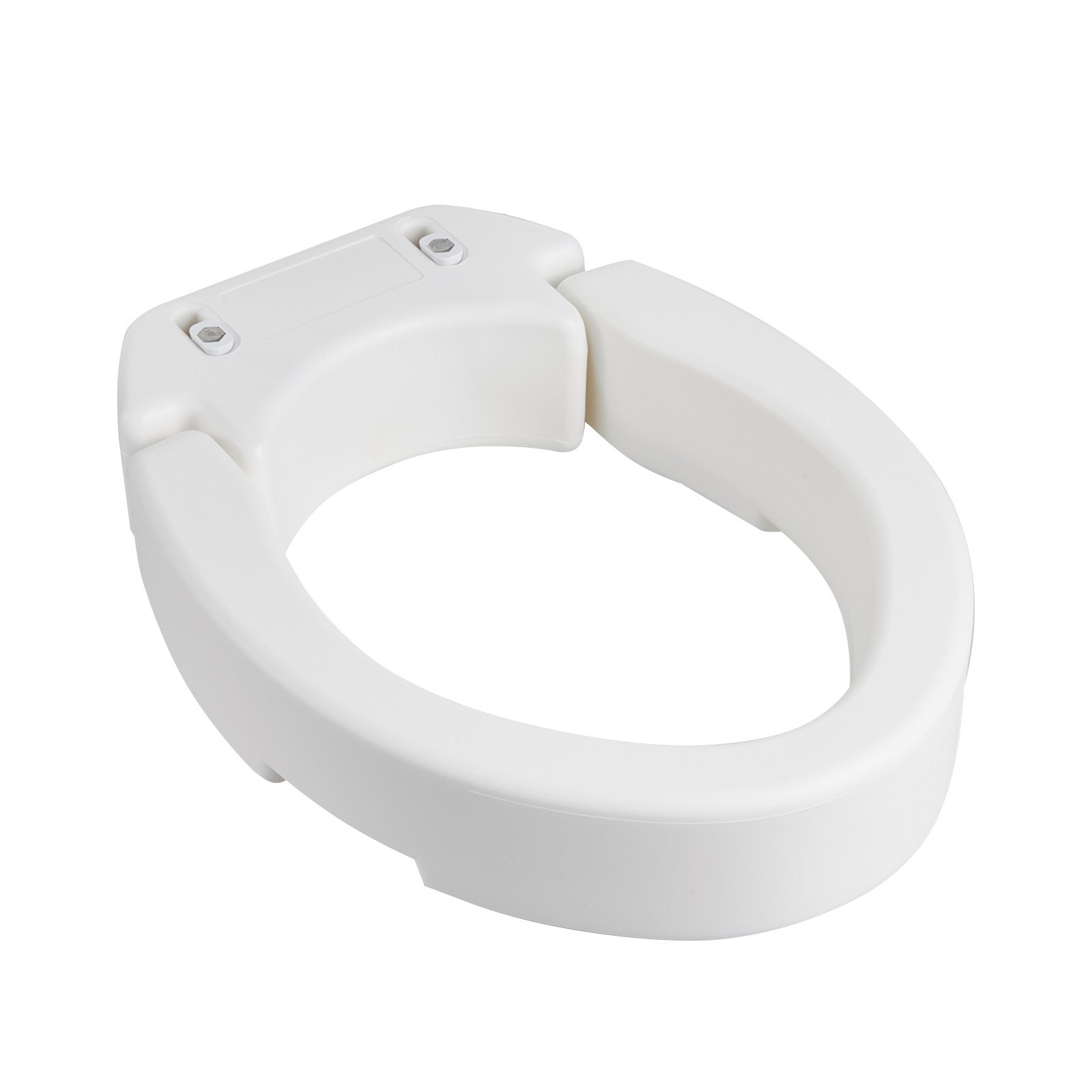 VEVOR Elevador de Asiento de Inodoro, Capacidad de Carga de 136 kg, con Altura de Elevación de 88,9 mm, con Abertura Ampliada para Personas Mayores, Inodoros Alargados, 360 x 490 x 90 mm, Blanco