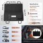 VEVOR Funda Perros Coche 360 x 680 mm Cubierta de Asiento Trasero para Mascota Impermeable 600D Protector de Asiento para Mascotas con Ventana de Malla Visible y Bolsillo de Almacenamiento para SUV