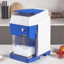 VEVOR Máquina para Picar Hielo Comercial 120kg/h Trituradora de Hielo Eléctrica 650W Picadora de Hielo Comercial 4 Cuchillas de Acero Inoxidable Cuerpo de Abs