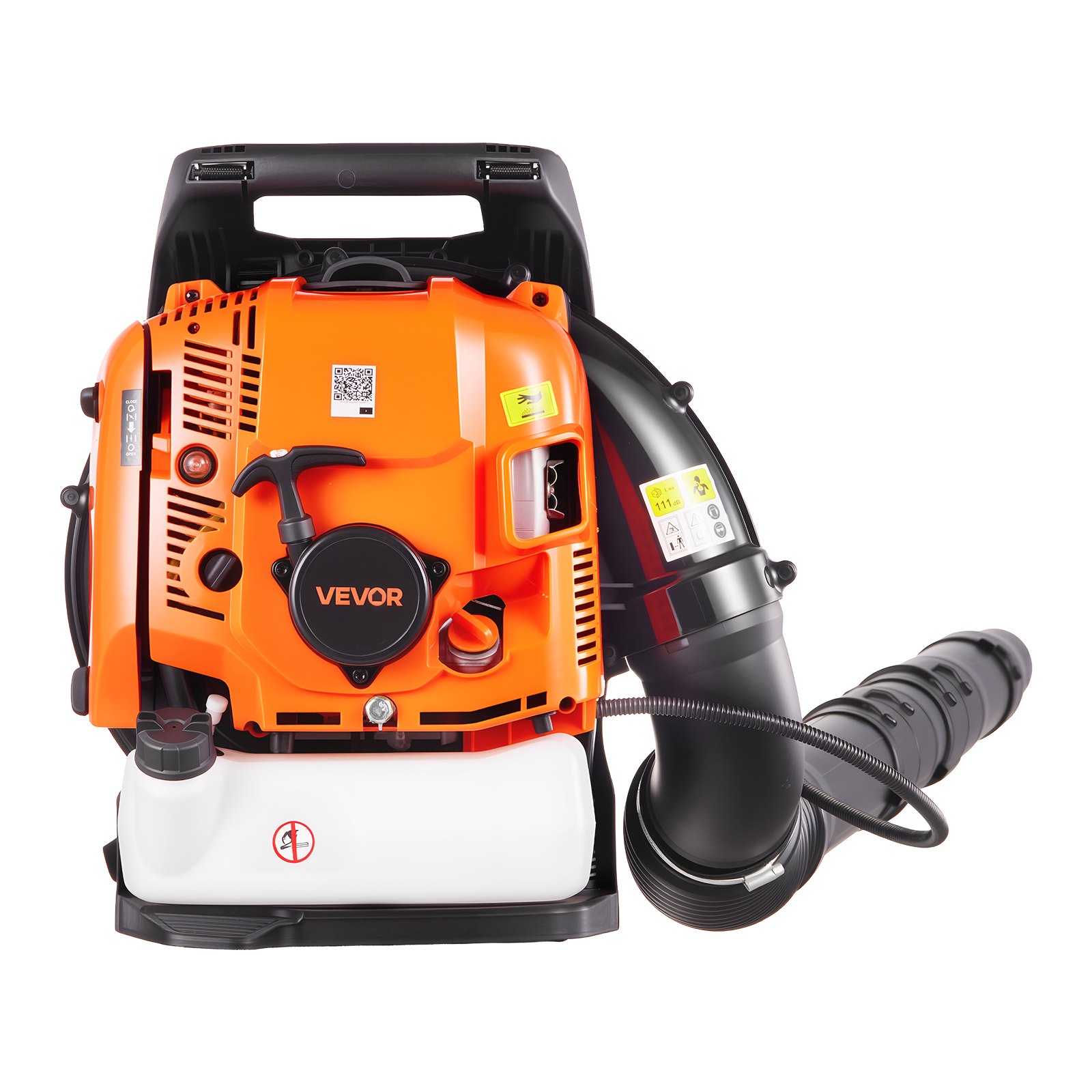 VEVOR Soplador de Hojas 75,6 cc Soplador Tipo Mochila a Gasolina para Hojas, Motor de 4 Tiempos, Tanque de Combustible 1,8 L, Volumen 1045 m³/h, Velocidad 317 km/h, para Limpiar Patio Jardín Césped