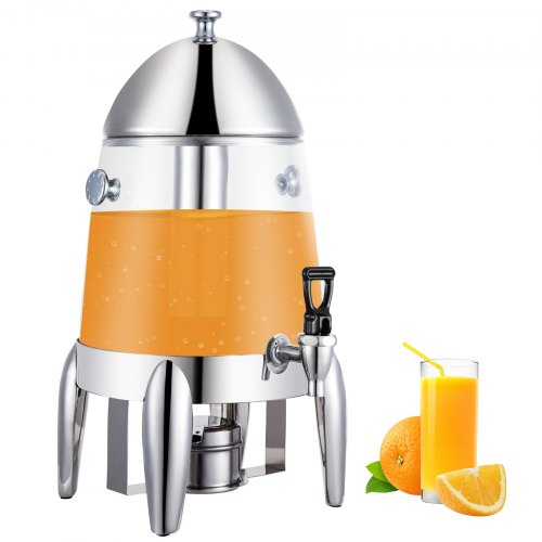 Dispensador De Bebidas Con Grifo De Acero Inoxidable+pc, 3 Galones, Con 4 Patas