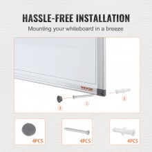 VEVOR Pizarra para Calendario 91,5 x 61 cm Pizarra Magnética de Borrado en Seco 2 en 1 Pizarra Planificadora Mensual para Pared Marco de Aluminio con 2 Marcadores 1 Borrador 6 Imanes para Programación