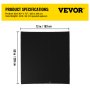 VEVOR Mantas de Embalaje y Mudanza 203 x 183 cm Manta para Envolver Muebles Negro Manta para Mudanza 12 Piezas Almohadilla de Fieltro de Embalaje para Cama Mesa Silla Muebles Electrodomésticos