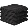 VEVOR Mantas de Embalaje y Mudanza de 203 x 183 cm Manta para Envolver Muebles Negro Manta para Mudanza de 4 Piezas Almohadilla de Fieltro de Embalaje para Cama Mesa Silla Muebles Electrodomésticos