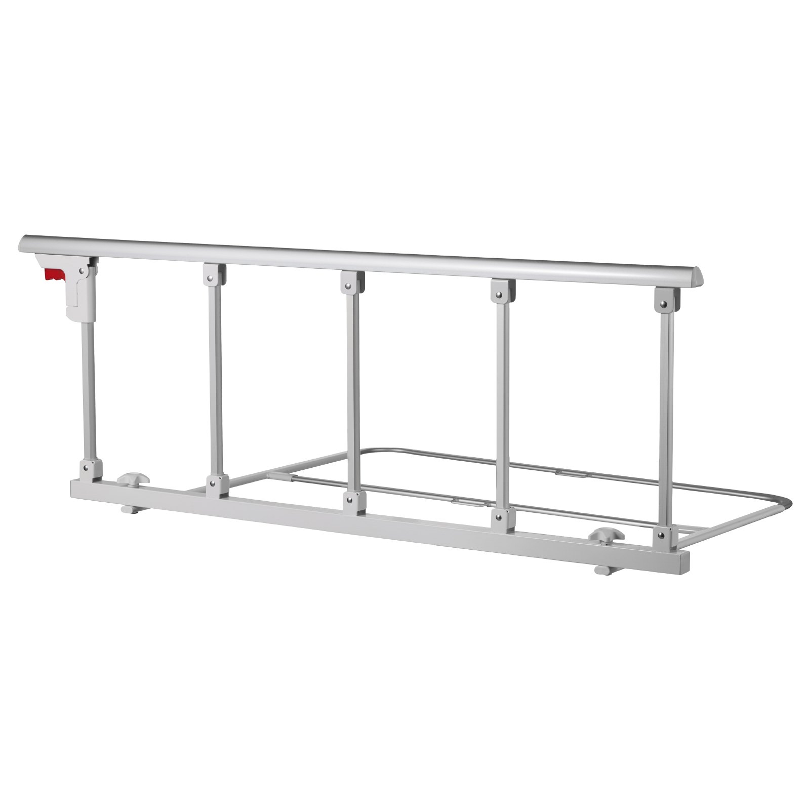 VEVOR Barandilla de Cama Plegable Personas Mayores, 122 cm, con Correa de Sujeción, Protección Anticaídas, Asa de Protección a las Manos y Protector de Bordes, a Camas King, Queen, Matrimoniales