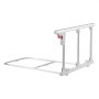 VEVOR Barandilla de Cama Plegable a Personas Mayores, 70 cm, con Correa de Sujeción, Protección Anticaídas y Protección de Bordes, Compatible con Camas King, Queen, Matrimoniales e Individuales