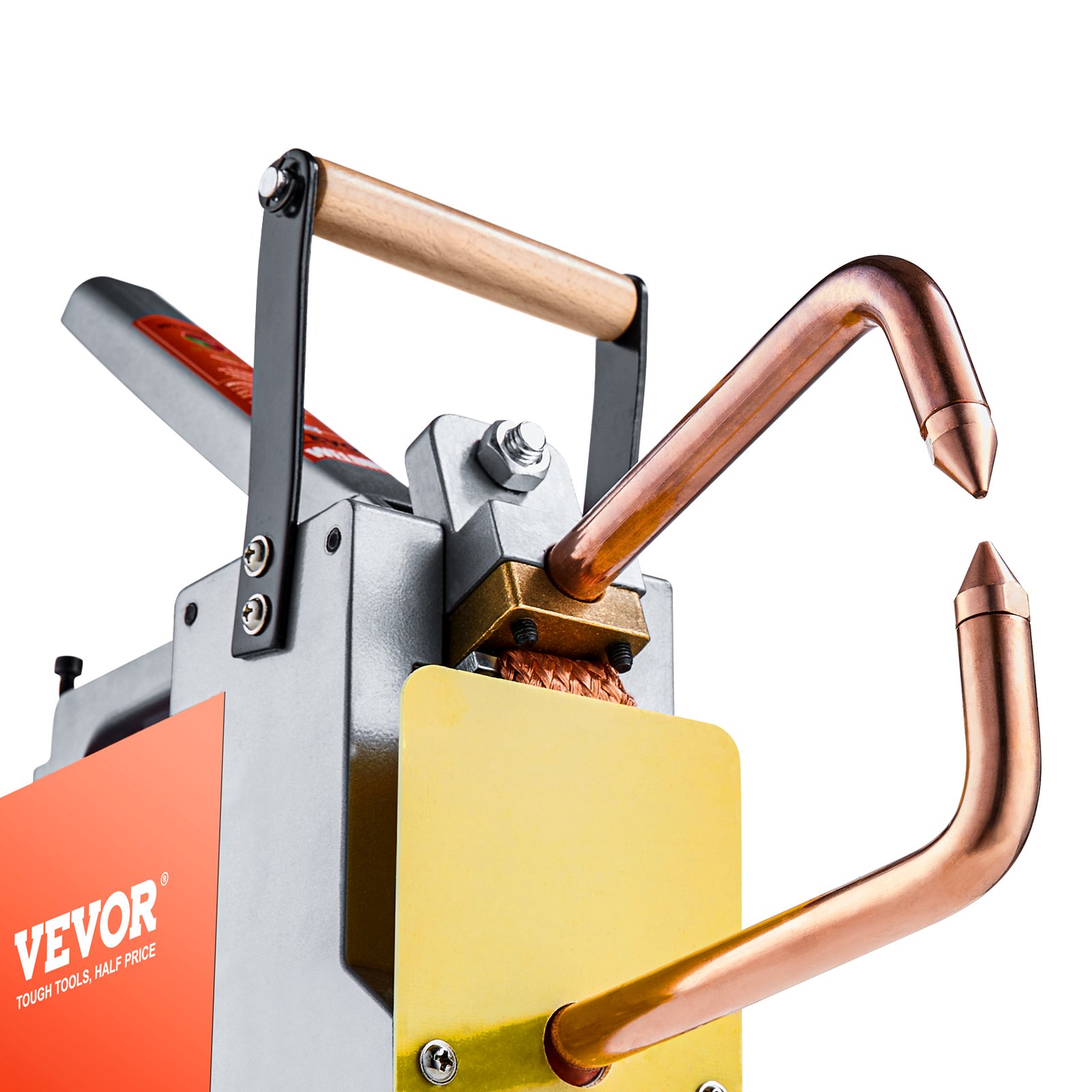 VEVOR Portable Spot Welder, 1/8 Inch Thick Spot Welder with 1.5 kVA Input Capacity, Welding Tip Gun, Metal Sheet Spot Welder for Carbon Steel, Stainless Steel, Aluminum Sheet