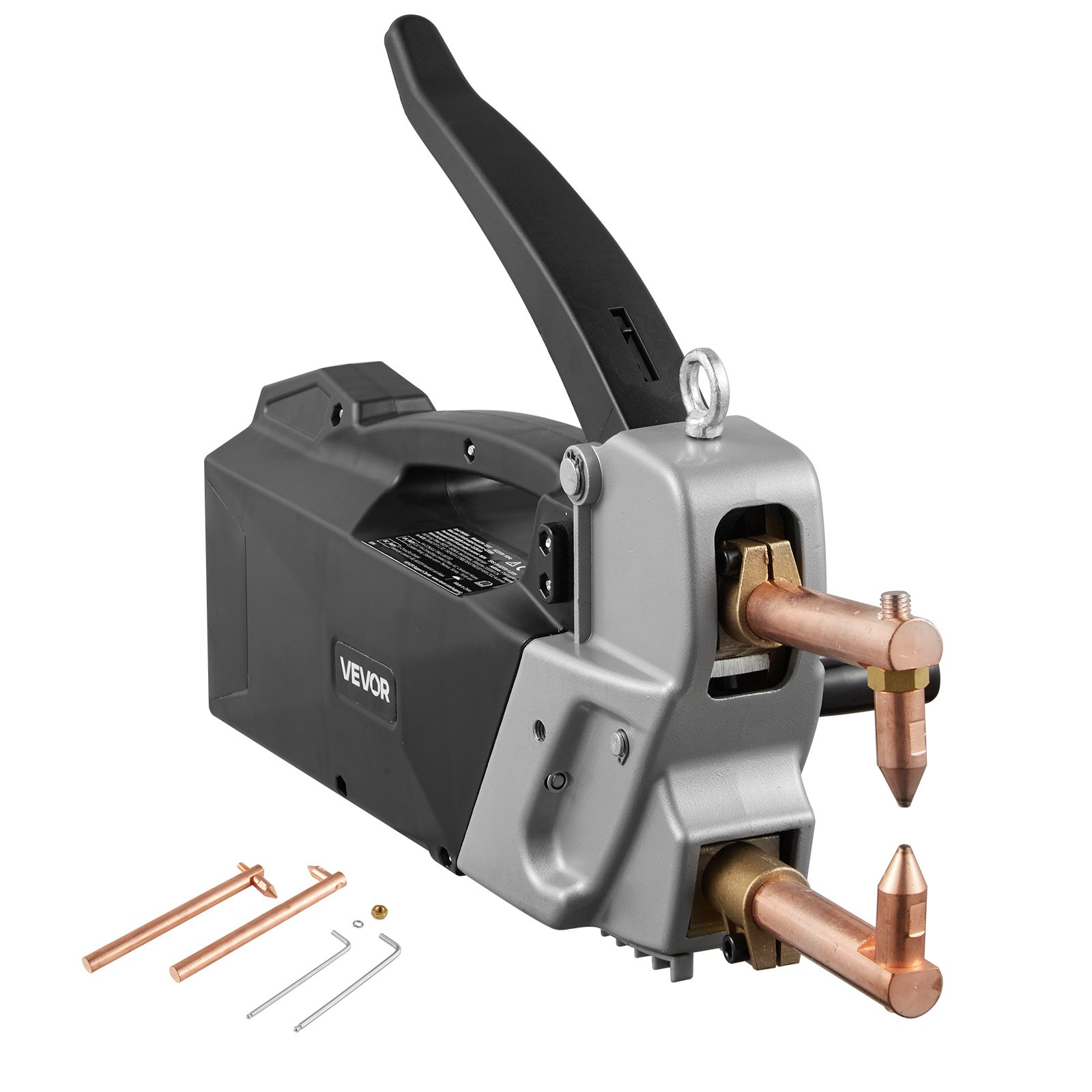 VEVOR Soldadora Eléctrica por Puntos Portátil, 4 mm de Espesor, Capacidad de Entrada  8,1 kVA, 4200 A, Pistola de Soldadura Manual, 460 x 320 x 150 mm, para Diversas Tareas de Fabricación de Metal