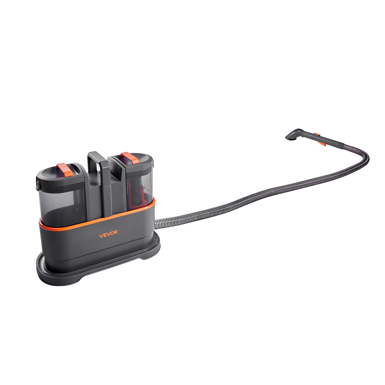 VEVOR Máquina de Limpieza de Alfombras, con Tanque de Agua Limpia de 1,5 L y Tanque de Agua Sucia de 0,8 L, Limpiador Portátil Profundo de Manchas de Mano de 11,5 kPa para Alfombras, Sofás y Coches