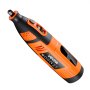 VEVOR Kit de Herramientas Rotativas Inalámbricas, 119 Piezas, Portátil, de 12 V CC, 28 Velocidades, 5000-32 000 RPM, para Grabar, Lijar, Pulir, Tallar, Cortar y Manualidades, 230 x 55 x 57 mm