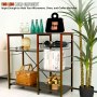 Estantería de cocina VEVOR con estantes, para guardar botellas, libros, una cesta y plantas, capacidad de carga de 198 libras.
