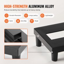 VEVOR Pedalera de Guitarra, 380 x 155 x 62 mm, Aleación de Aluminio 0,37 kg Pedalera de Guitarra Súper Ligera con Bolsa de Transporte Correa Fija, Capacidad para 4-6 Pedales de Guitarra, Pequeña