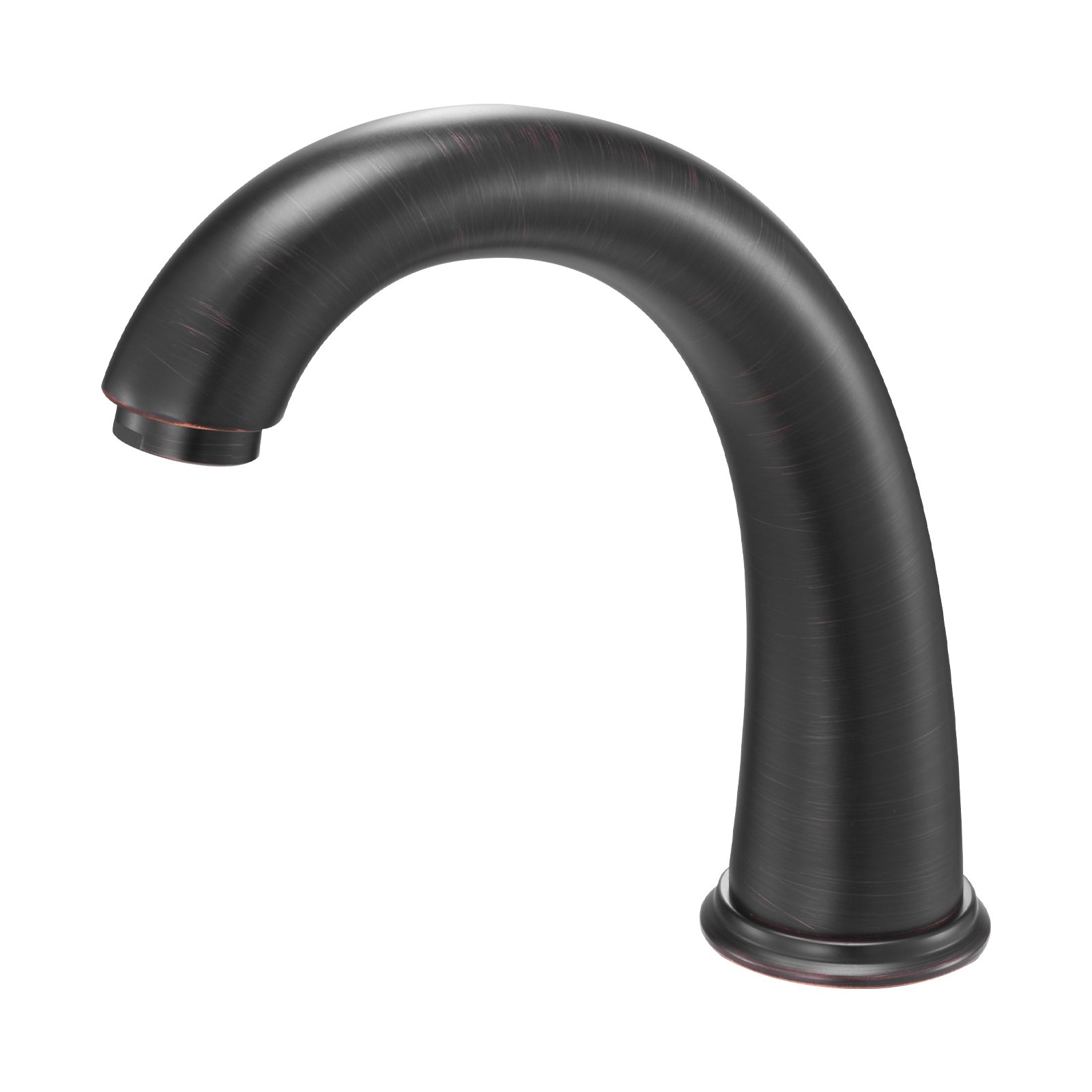 VEVOR Grifo de Bañera Romano, con 2 Manijas, de Acero Inoxidable, con Caño de Cuello de Cisne, para Montaje en Cubierta para Baño de Adultos, Color Bronce, 10 L por Minuto, 250 x 165 x 52 mm