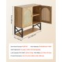 VEVOR Bathroom Wall Cabinet, with 2 Doors and Adjustable Shelf, Over the Toilet Storage Medicine Cabinet Wall Mounted, Hanging Organizer with Shelves & Open Partition for Laundry Room Kitchen Restroom