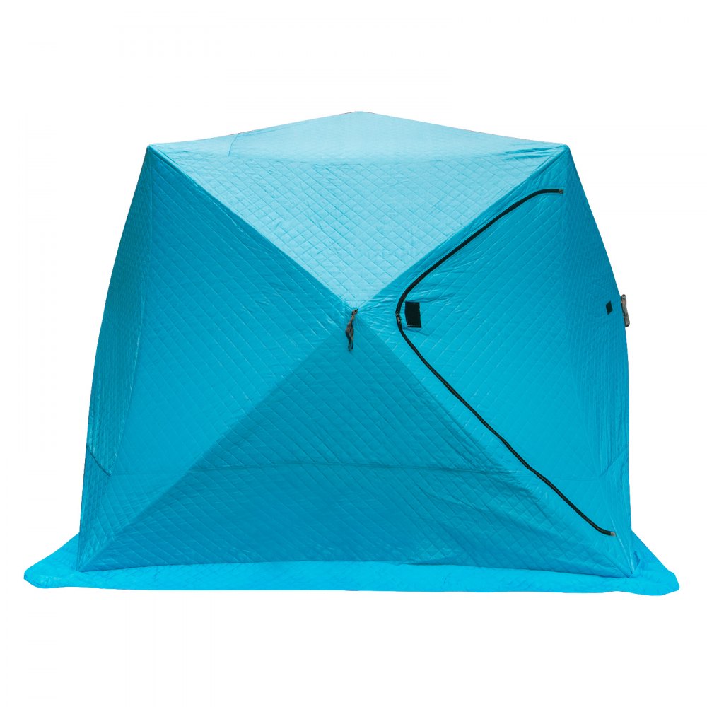 VEVOR Refugios de Pesca en Hielo Tienda de Pesca de Invierno Tienda de Refugio Portátil Impermeable Carpa Tienda de Pesca de Hielo para 4 Personas Color Azul