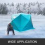 VEVOR Refugios de Pesca en Hielo Tienda de Pesca de Invierno Tienda de Refugio Portátil Impermeable Carpa Tienda de Pesca de Hielo para 4 Personas Color Azul
