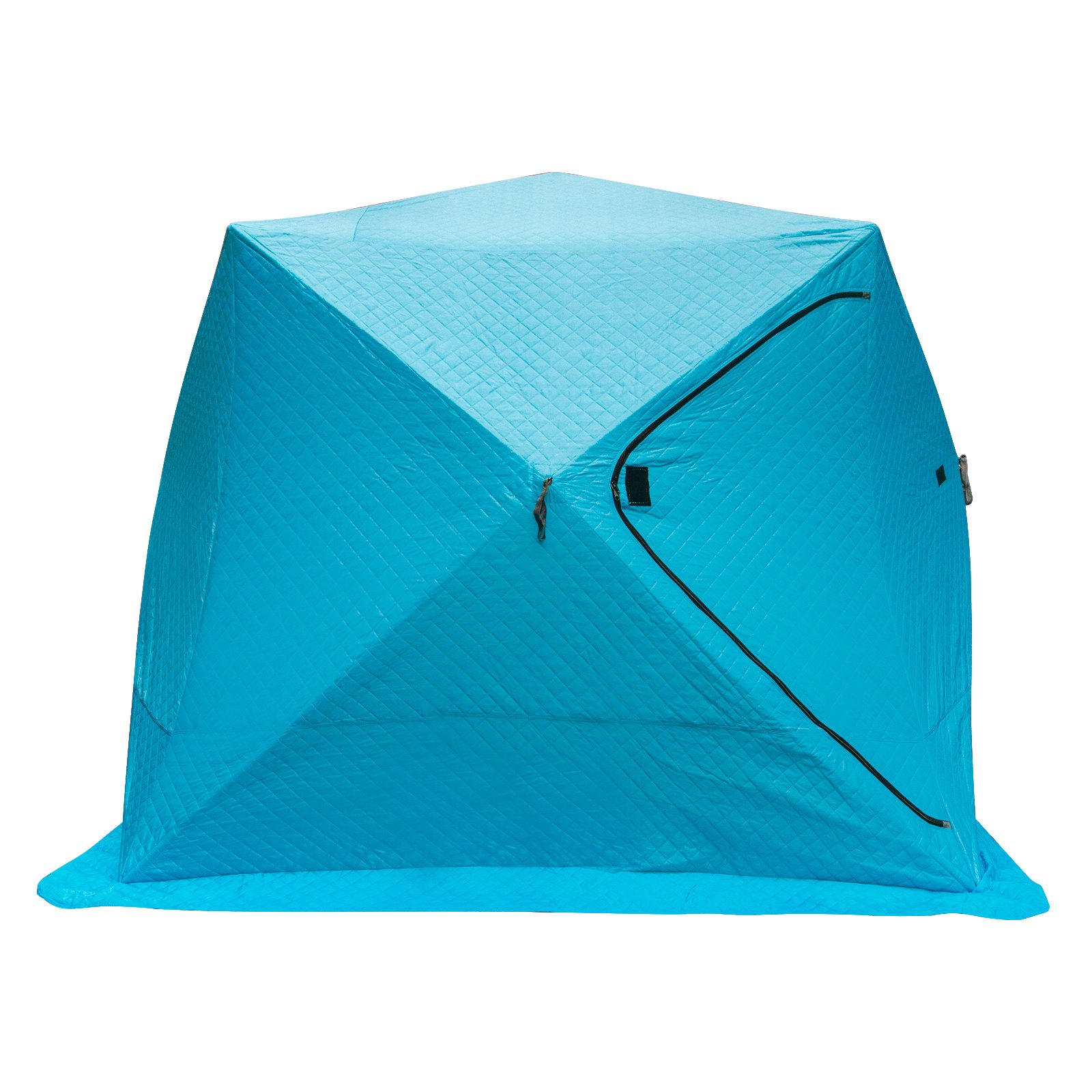VEVOR Refugios de Pesca en Hielo Tienda de Pesca de Invierno Tienda de Refugio Portátil Impermeable Carpa Tienda de Pesca de Hielo para 4 Personas Color Azul