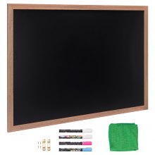 VEVOR Pizarra Negra de Menú con Marco de Madera Colgante de Pared 889 x 1168 mm Pizarra con Tiza para Mensajes Pizarra Magnética para Restaurante, Bar, Cafetería, Cocina, Decoración del Hogar y Bodas