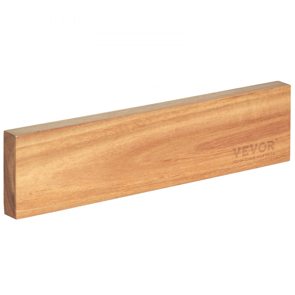 VEVOR Portacuchillas magnético extra potente, barra magnética para cuchillos de 10 pulgadas, montaje en pared de madera de acacia, sin taladro, multifunción para portacuchillos, utensilios de cocina