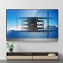 VEVOR Soporte de Pared para Televisores de Pantalla de 37"-70" Carga de 60 kg Soporte de Acero al Carbono Inclinable y Giratorio VESA Máximo 600x400 mm con 4 Brazos Articulados para Casa Oficina
