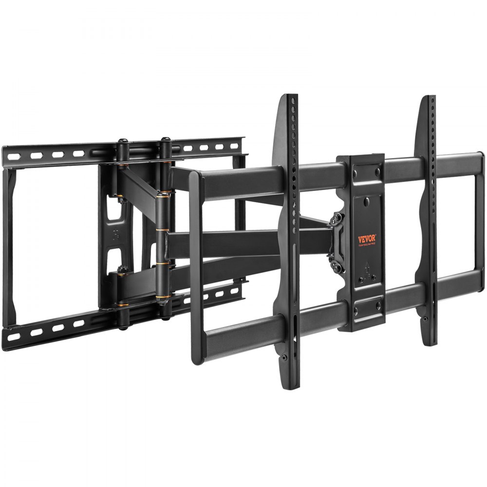 VEVOR Soporte de Pared para Televisores de Pantalla de 37"-90" Carga de 75 kg Soporte de Acero al Carbono Inclinable y Giratorio VESA Máximo 600x400 mm con 4 Brazos Articulados para Casa Oficina
