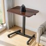 VEVOR Escritorio de Pie de 650 x 480 mm Altura Ajustable 725-1065 mm, Capacidad de 15 kg, Mesa Móvil Compacta de Metal con Ruedas Giratorias, Gancho para Oficina Sala de Estar Dormitorio Casa Estudio