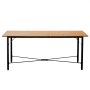 VEVOR Mesa de Conferencias Moderna, para 6-8 Personas, Rectangular, Mesa de Reuniones Multiusos con Patas de Metal para Oficina, Sala de Conferencias, Soporta hasta 68 kg, 1800 x 900 x 750 mm